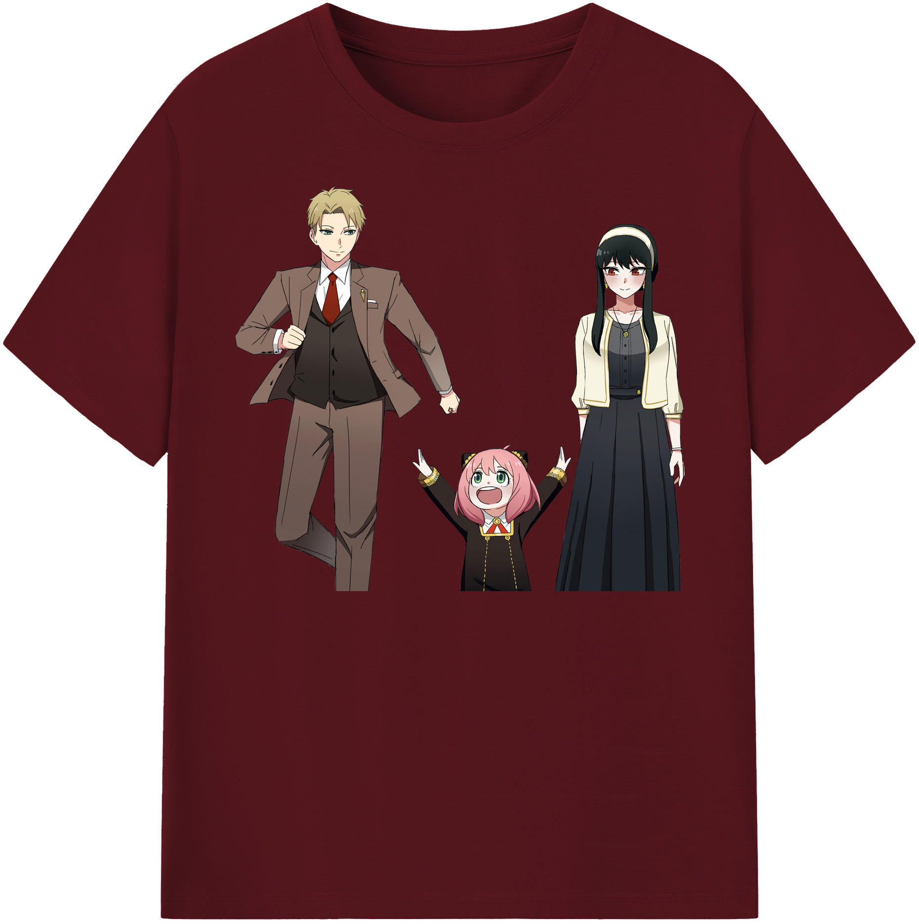 （画像用） SPY×FAMILY间谍家家酒 綿100％半袖Tシャツ（フロントプリント）